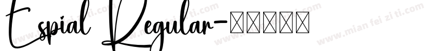 Espial Regular字体转换